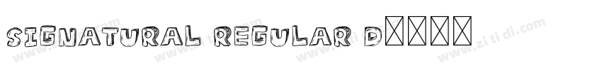 Signatural Regular D字体转换